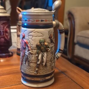 Vintage Sports Themed Beer Stein
